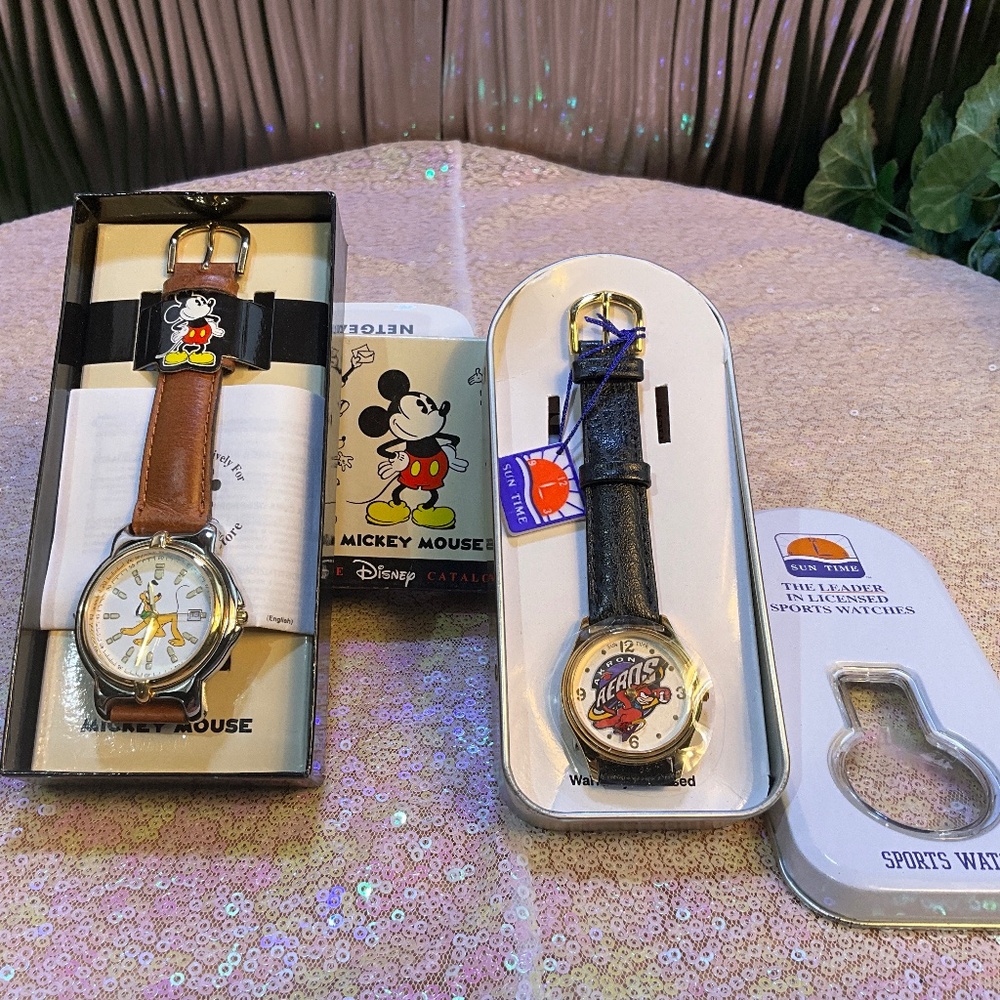 Disney & Sun Time watches